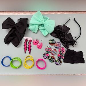 Colorful 80s Accessories Set